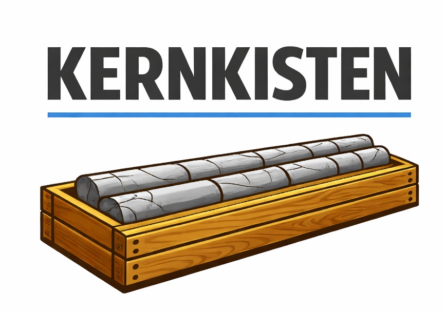 Bohrkernkisten aus Holz