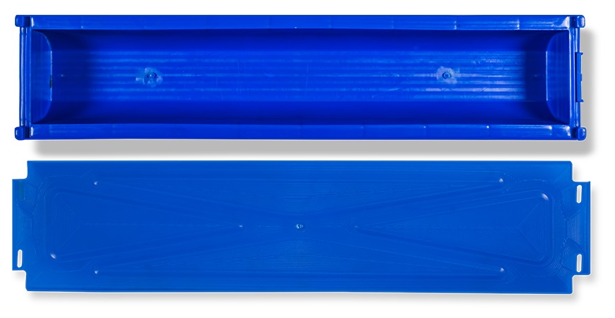 Kernkiste Kunststoff für 1 Bohrkern mit 1 m Länge und 115 -125 mm Durchmesser